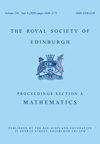 PROCEEDINGS OF THE ROYAL SOCIETY OF EDINBURGH SECTION A-MATHEMATICS封面
